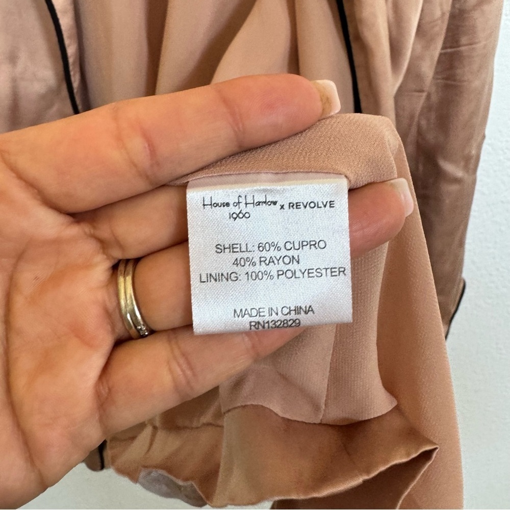 House of Harlow 1960 x Revolve Hollis Satin Jacket S - Picture 5 of 8